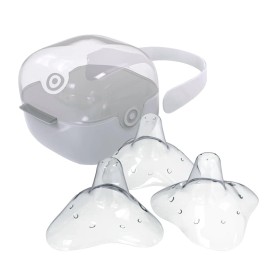 purifyou Nipple Shields for Nursing Breastfeeding Newborn, 24mm / 20mm / 18mm / 16mm, Set of 3 Silicone Nipple Shield with Free Case Latch Assist Nipple Guard & Breastfeeding Shield (16mm)