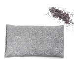 SacksyThyme Microwave Heating Pad for Back, Neck, Menstrual Cramps, Shoulders, Leg Pain Relief - Hot Moist Microwavable Therapy Pack - Flaxseed Hot & Cold Pad Made in USA (Size: 12 x 7) Lavender