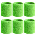 BEACE Sweatbands Sports Wristband for Men & Women - Moisture Wicking Athletic Cotton Terry Cloth Sweatband for Tennis, Basketball, Running, Gym, Working Out