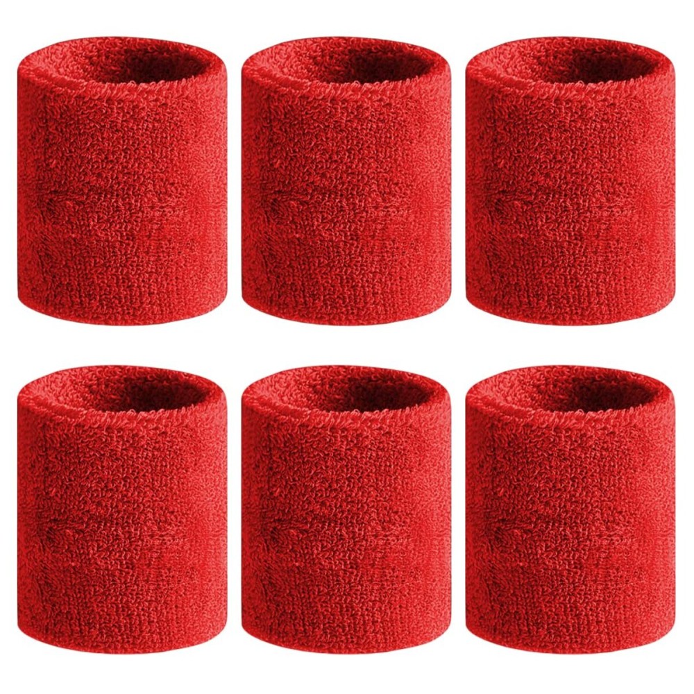 BEACE Sweatbands Sports Wristband for Men & Women - Moisture Wicking Athletic Cotton Terry Cloth Sweatband for Tennis, Basketball, Running, Gym, Working Out