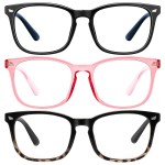 hunsquer Blue Light Glasses for Woman/Men Computer Blue Light Glasses