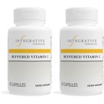 Integrative Therapeutics Buffered Vitamin C - Antioxidant Support Supplement for Healthy Skin & Connective Tissues* - Vegan & Gluten-Free - 60 Capsules (2 Pack)