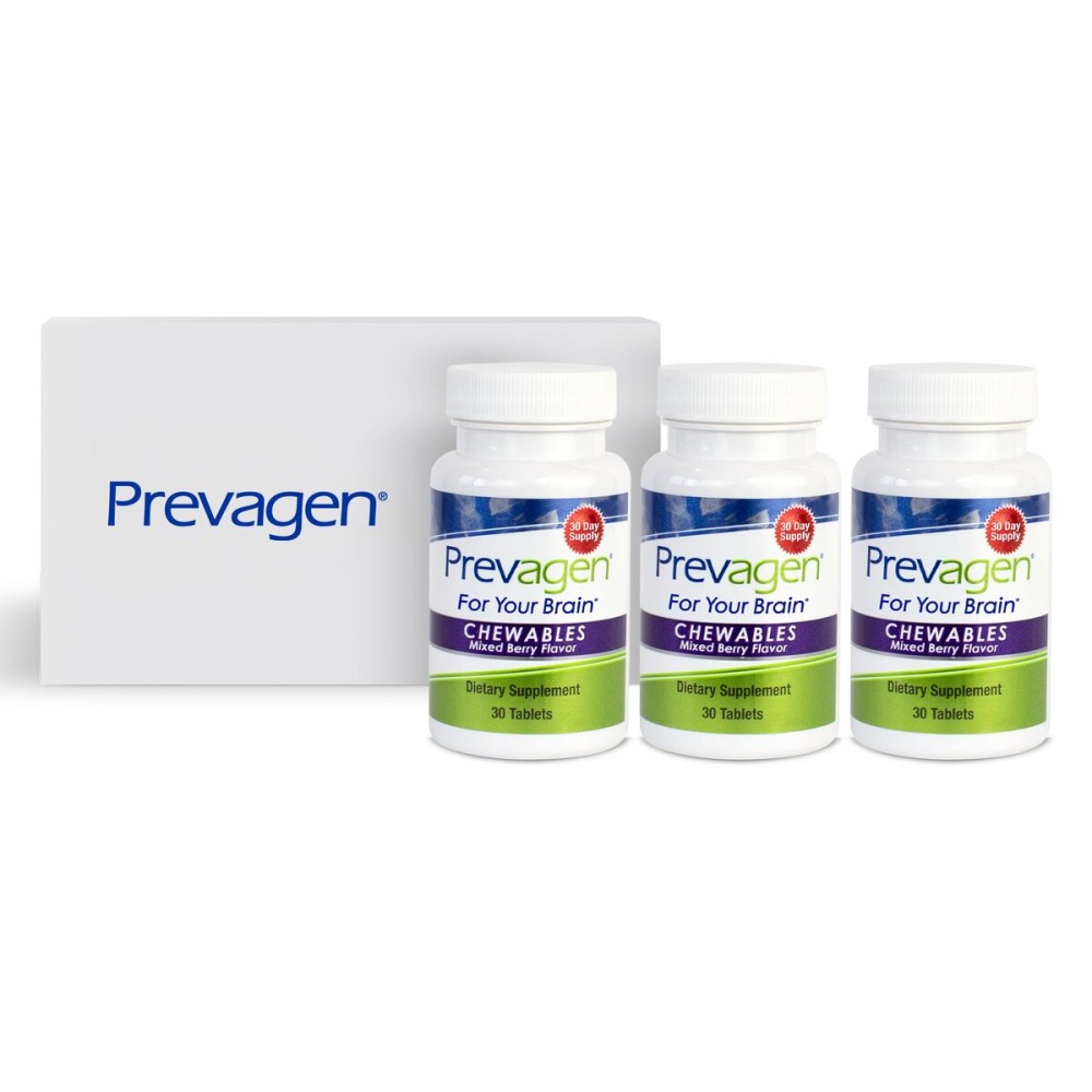 Prevagen Regular Strength Mixed Berry Chewables - 90 Tablets (3 Month Supply) | Formulated for Your Brain | 10mg of Apoaequorin Plus Vitamin D3