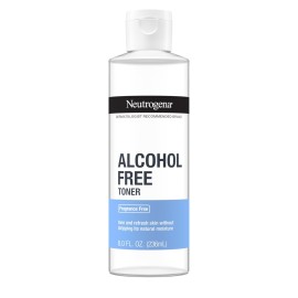 Neutrogena Alcohol-Free Gentle Daily Facial Toner, Fragrance-Free to Tone & Refresh Skin, Gently Removes Impurities & Reconditions Skin, Hypoallergenic, 8 fl. oz