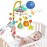 Eners Baby Crib Mobile with Music and Lights, Mobile for Crib with Remote Control, Rotation, Moon and Star Projection, Baby Crib Toys for Boys Girls (Red)