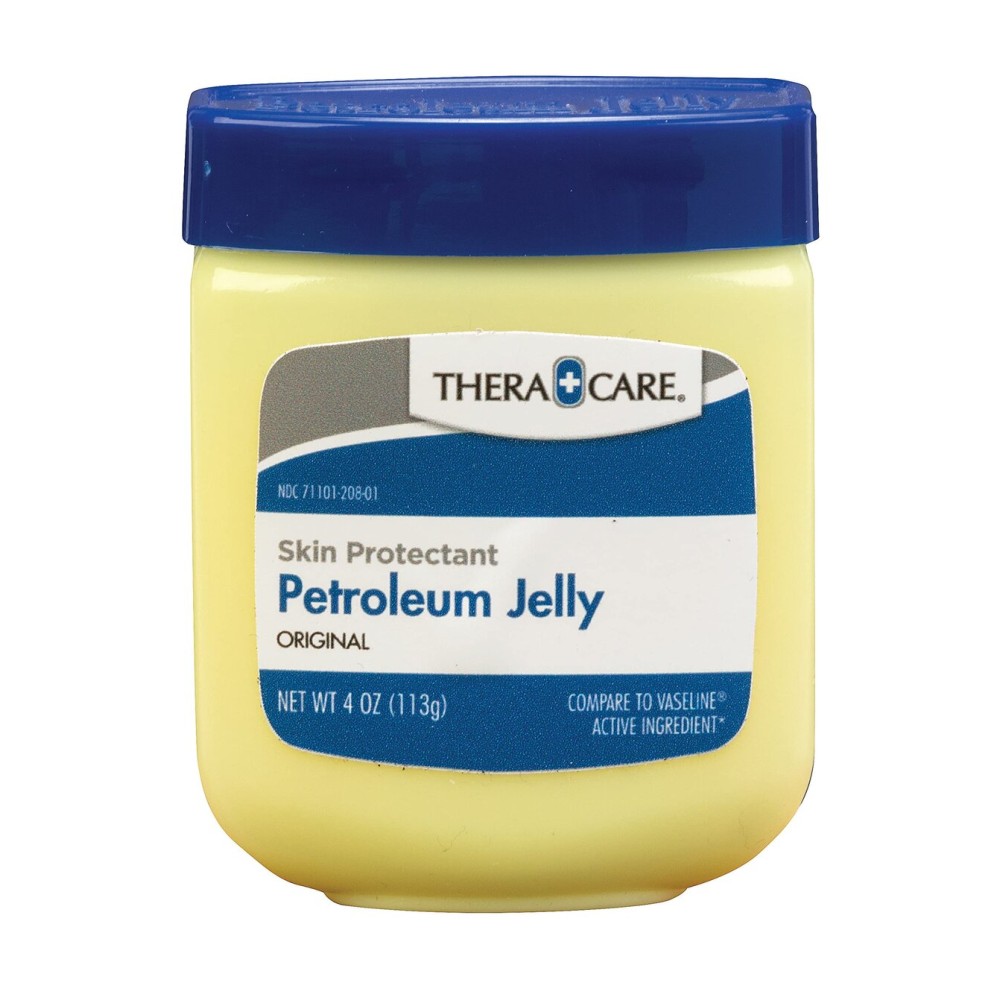 Thera|care Petroleum Jelly Skin Protectant, 4 oz | Dry Skin Relief | Chapped Skin & Lips | For Itchy, Sensitive Skin | Protects Cuts, Scrapes & Burns | Compare to Vaseline