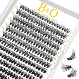 B&Qaugen Lash Clusters 30D 50D-C-9-16MIX Individual 280 Clusters False Eyelash 9-16MIX Lash Clusters Extensions DIY Eyelash Extensions at Home (30D 50DC-9-16MIX)
