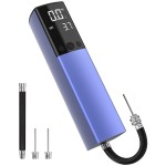 Pumteck Electric Ball Pump, Smart Air Pump Portable Fast Ball Inflation with Precise Pressure Gauge and Digital LCD Display for Football Basketball Volleyball Football (2 Pin and 1 Spout)