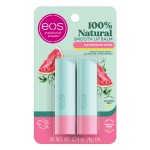 eos 100% Natural Lip Balm, Watermelon Fros, All-Day Moisture, Lip Care Products, 0.14 oz, 2-Pack