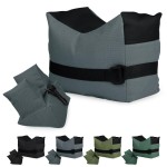 Twod Outdoor Shooting Rest Bags - Target Sports Bench Rest with Front & Rear Support SandBag Stand Holders for Gun Rifle Shooting Hunting Photography - Gray