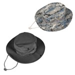 Sun Hats for Men Women Bucket Hat UPF 50+ Boonie Hat Foldable UV Protection Hiking Beach Fishing Summer Safari(2pack-Blue Digitally+Black)