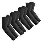 Aegend 4 Pair Sun Protection Cooling Arm Sleeves Compression - Tattoo Cover up - Sun Sleeves for Men Women Youth