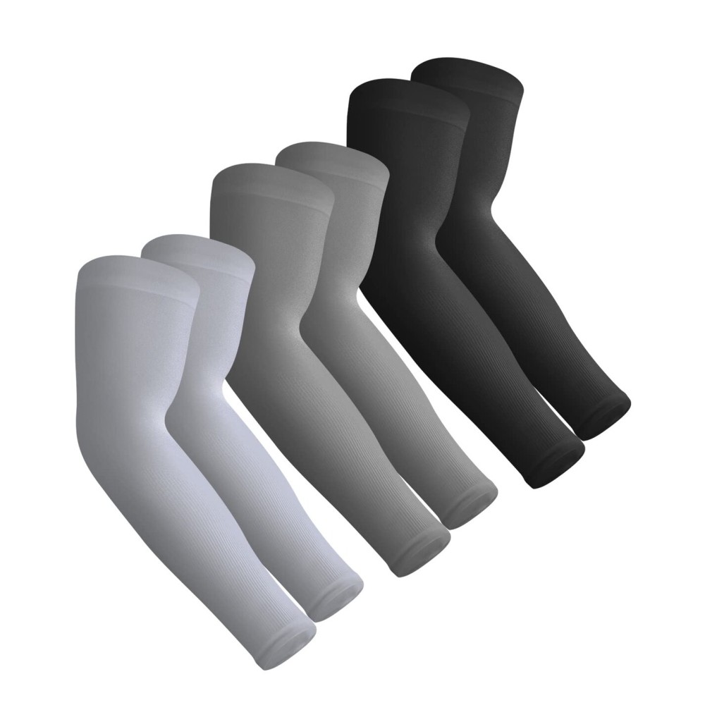 Aegend 3 Pair Sun Protection Cooling Arm Sleeves Compression - Tattoo Cover up - Sun Sleeves for Men Women Youth