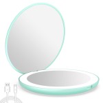 wobsion 10X Magnifying Tabletop Mirror, 4 Inch Round, Glass, ABS