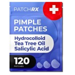 PatchRx Salicylic Pimple Patches (120 Pack), Salicylic Acid Acne Patches with Tea Tree Oil - Zit Patch and Pimple Stickers for Face for Skin Care - Salicylic Acid Acne Dots (Packaging May Vary)