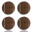 Mloowa Precut Tennis Balls for Walkers 4 Pcs Balls with Precut Opening for Easy Installation,Walker Accessories for Seniors Fit Most Walkers,for Furniture Legs and Floor Protection (Brown)