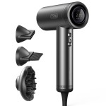 TYMO Hair Dryer with Diffuser for Women - 1500W Professional High Speed Blow Dryer with Comb, 110,000RPM Fast Dry, 200 Million Ionic Hairdryer, 4 Temps & 3 Speeds, 8 Ft Cord for Salon, Graphite