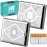 Hikeep Vintage Cigarette Case 2 Pack, Cigarette Holder Case, Smoking Accessories, Metal 20 Capacity for Regular, King and 100\'s Size