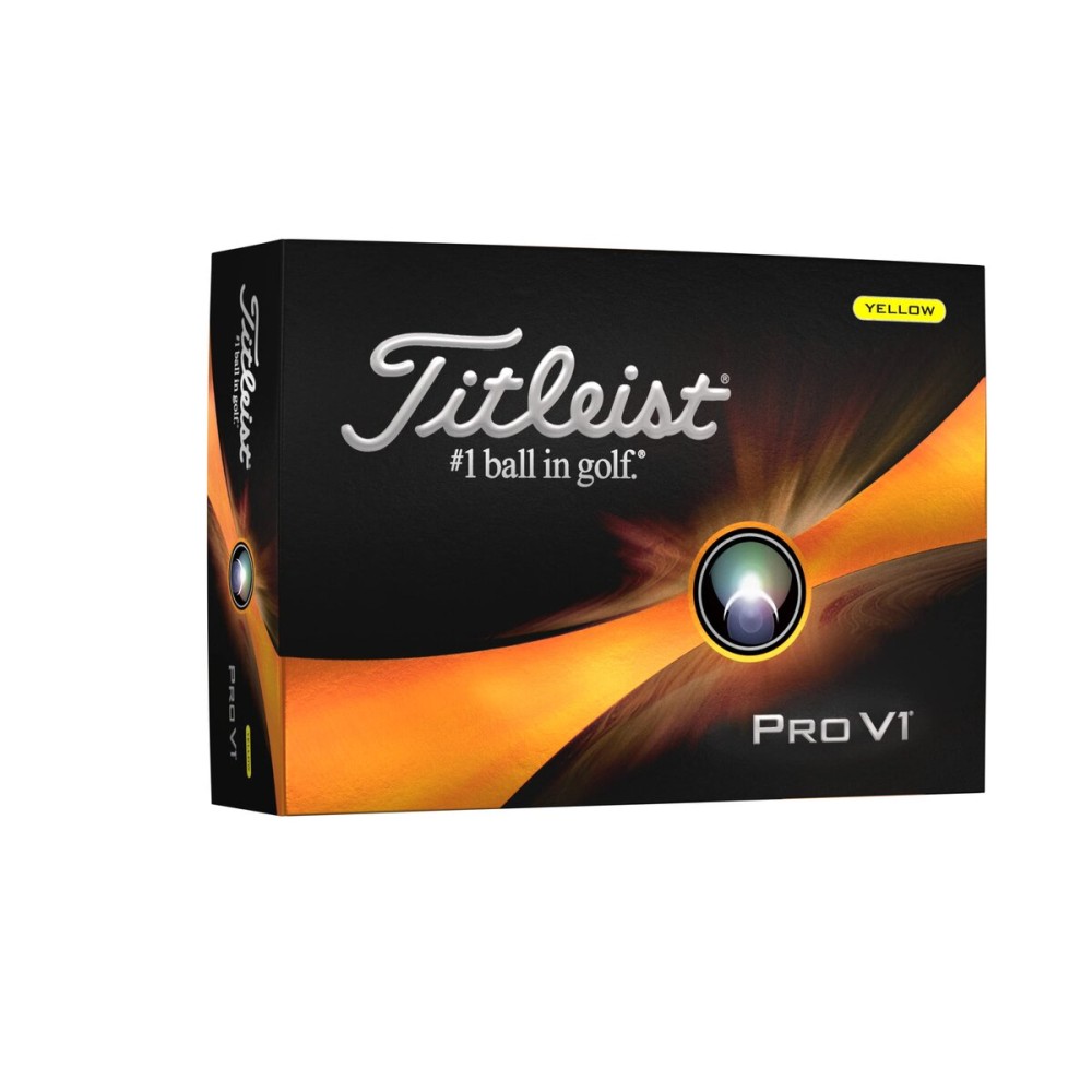 Titleist Pro V1 Golf Balls, Yellow, One Dozen