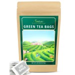 TeeLux Green Tea Bags, Natural Pure Green Tea, Super Antioxidant, Caffeinated, 100 Count Tea Bags to Support Overall Health