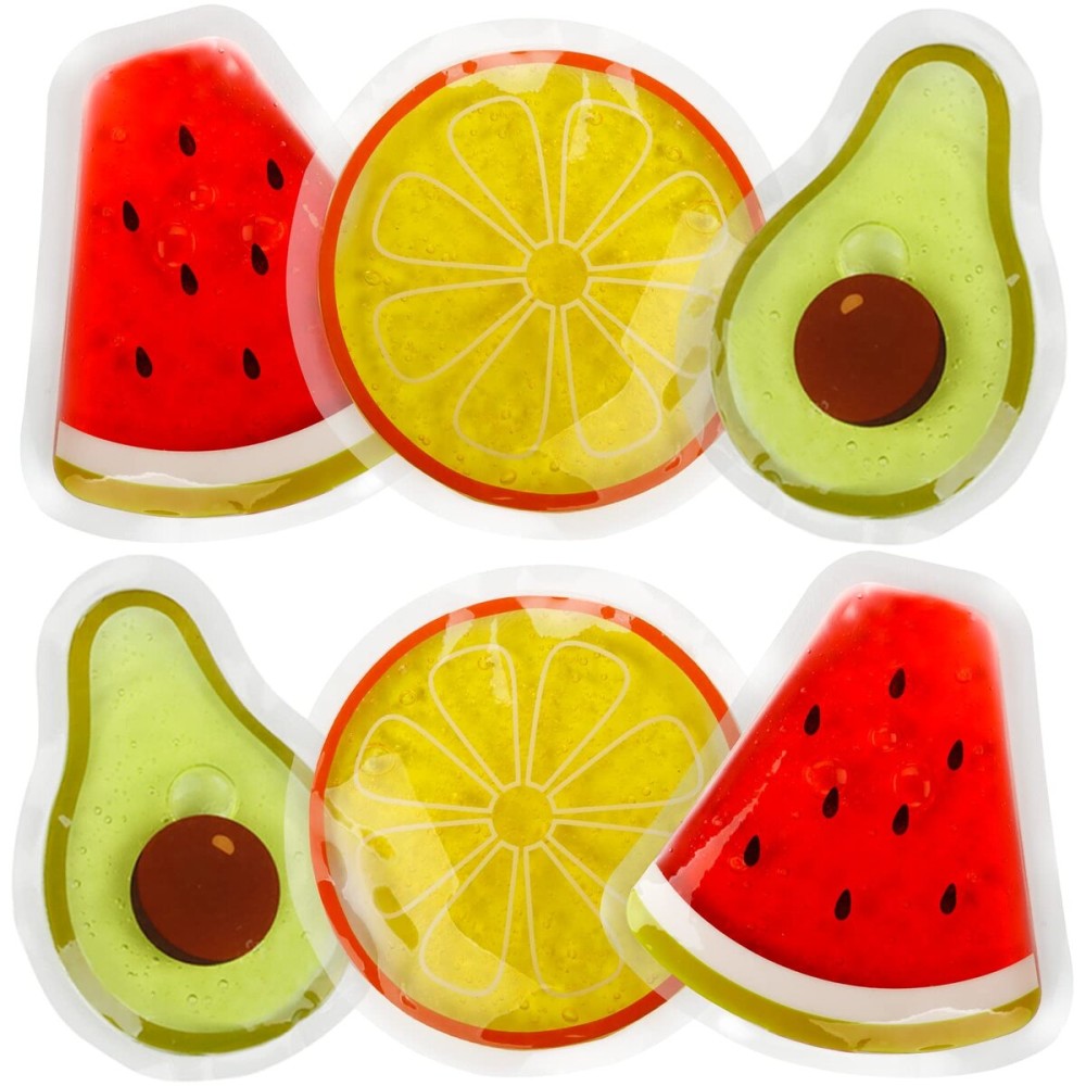 Kids Ice Packs for Boo Boos, 6 Pcs, FSA Eligible HSA, Small Gel Packs for Injury Reusable Baby Toddler Hot Cold Compress Mini Get Well Gifts for Body Pain Relief, Toothache, Fever, First Aid Recovery