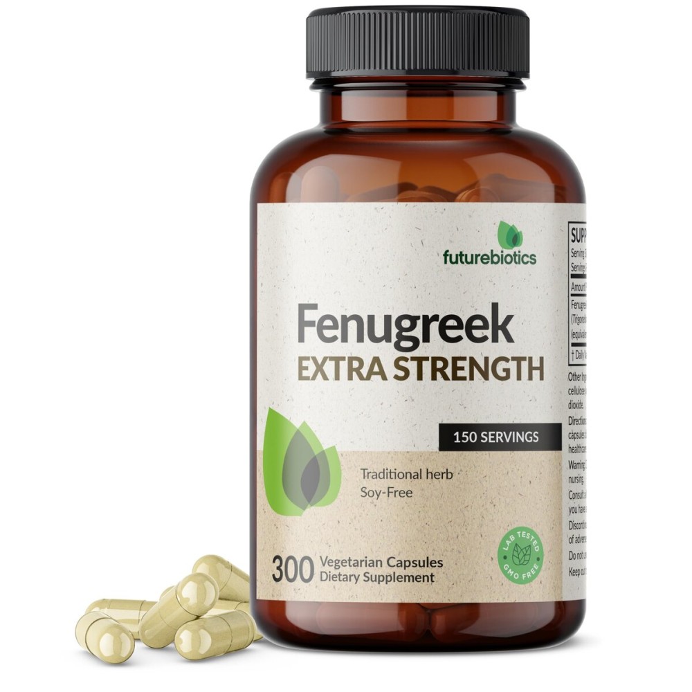 Futurebiotics Fenugreek Extra Strength Supports Overall Good Health & Well-Being, Non-GMO, 300 Vegetarian Capsules