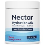 Nectar Sugar Free Electrolytes Powder - Organic Fruit No Sugar or Calories - Hydration Powder for Dehydration Relief and Rapid Rehydration - Keto and Paleo (Cherry Pom 40 Serving Tub)