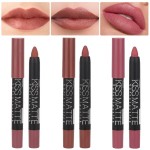 evpct 3Pcs Brown Lip Liner Crayon Pencils Set for Women, Neutral Matte Lipstick Lip Stick Crayon Long Lasting, Lips Pencil Liner and Lipstick set, Lipliner Pencil 24 Hours Long Wearing Lipstick labial