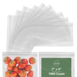 Seal Fresh Zip Bags - 7x5 Inches (1000 Count), 2 Mil - Clear Plastic Reclosable LDPE Poly Sandwich Baggies with Resealable Lock Seal Zipper - For Snacks, Cookies, Candies, Treats, Pastries, Party
