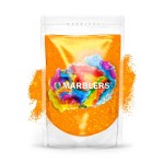 MARBLERS Neon Glitter [Fluorescent Orange] 3oz (85g) | Fine | Non-Toxic, Vegan, Cruelty-Free | Face, Body, Eyeshadow, Hair, Festival, Party Makeup | Nail Art, Polish | Resin, Tumbler, Slime, Craft