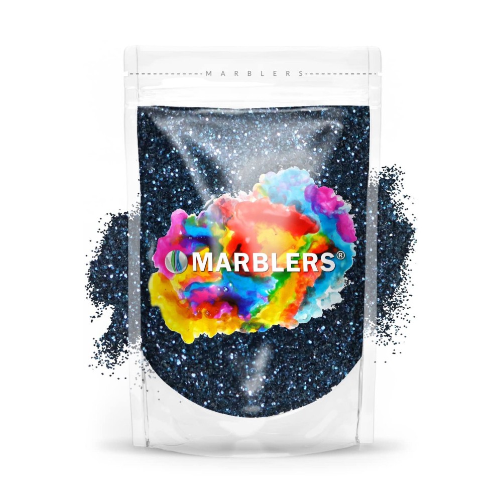 MARBLERS Twinkle Glitter [Navy] 3oz (85g) | Fine | Non-Toxic, Vegan, Cruelty-Free | Face, Body, Eyeshadow, Hair, Festival, Party Makeup | Nail Art, Polish | Resin, Tumbler, Slime, Craft