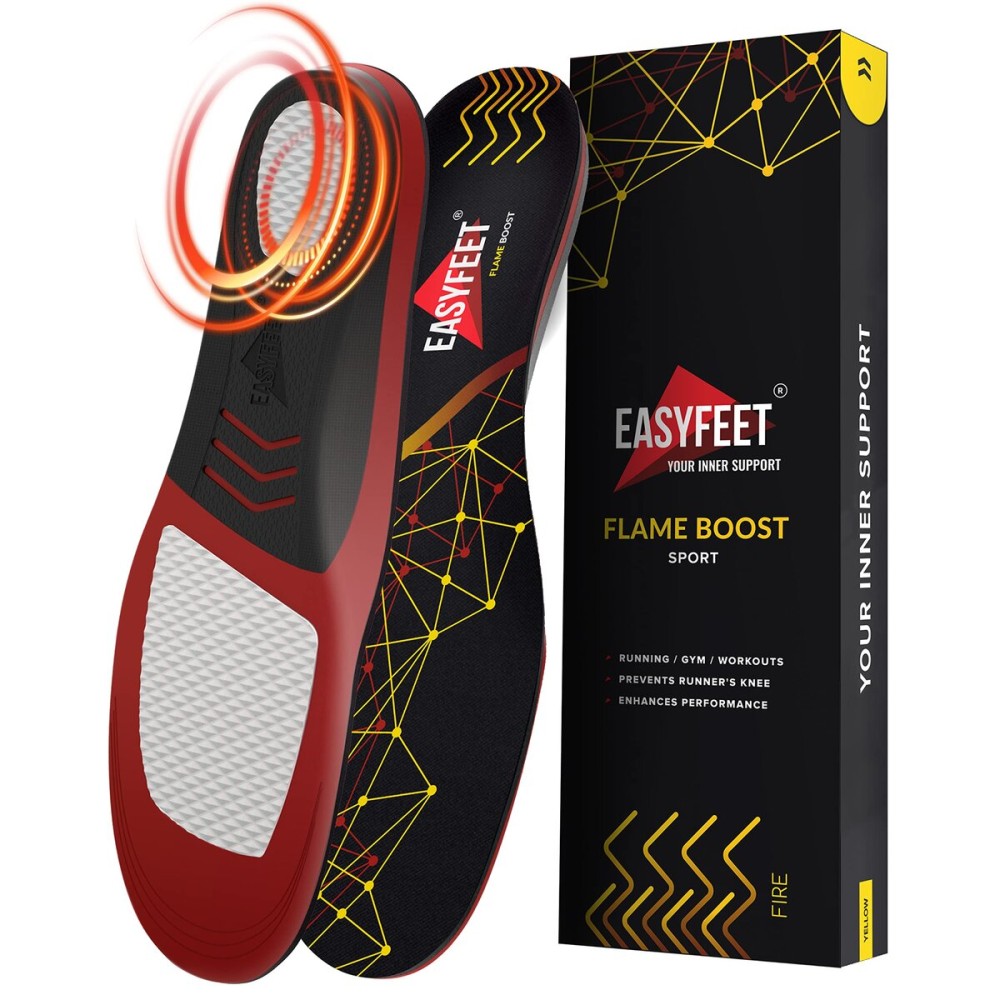 Running Athletic Shoe Insoles Men Women - Sport Insole - Shock Absorption Inserts - Walking Hiking Hockey Tennis Basketball - Orthotic Comfort Cushions Inserts Sneakers