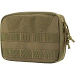 OneTigris MOLLE Pouch, Tactical Admin Pouch Belt EDC Tool Organizer Zippered Utility Waist Pack 7.5x5x2(Brown)