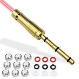 BOOLIT EYE 17HMR/.177 Cal Special Laser Boresighter End Barrel Laser Bore Sight Accurately and Easy to Fit Revolvers Pistols Rifle and Air Guns(17HMR/.177CAL)