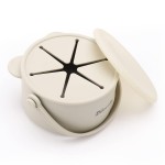 Dilovely Snack Cups for Toddlers, Baby Snack Containers,Silicone Toddler Snack Cups No Spill, Food Catcher with Lid & Bucket-like Handle, BPA Free & Dishwasher Safe, 9 Ounce Light Green