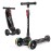 besrey Kick Scooter for Kids Ages 3-10, 3-Wheel Folding Scooter with Adjustable Height, LED Light Wheels, Extra Wide Deck for Outdoor Activities