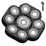 9 Blades Head Shaver Men\'s Electric Shaver Replacement Heads Universal Replacement Blade Head Electric Razor for Men