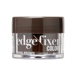 KISS COLORS & CARE Color Edge Fixer 1.01 oz. (30mL) Travel Size - Dark Brown, Hides Grays & Fills In Hairline, Moisturizing, No Flakes, 24 Hour Maximum Hold, Natural Results, Keep Edges In Check