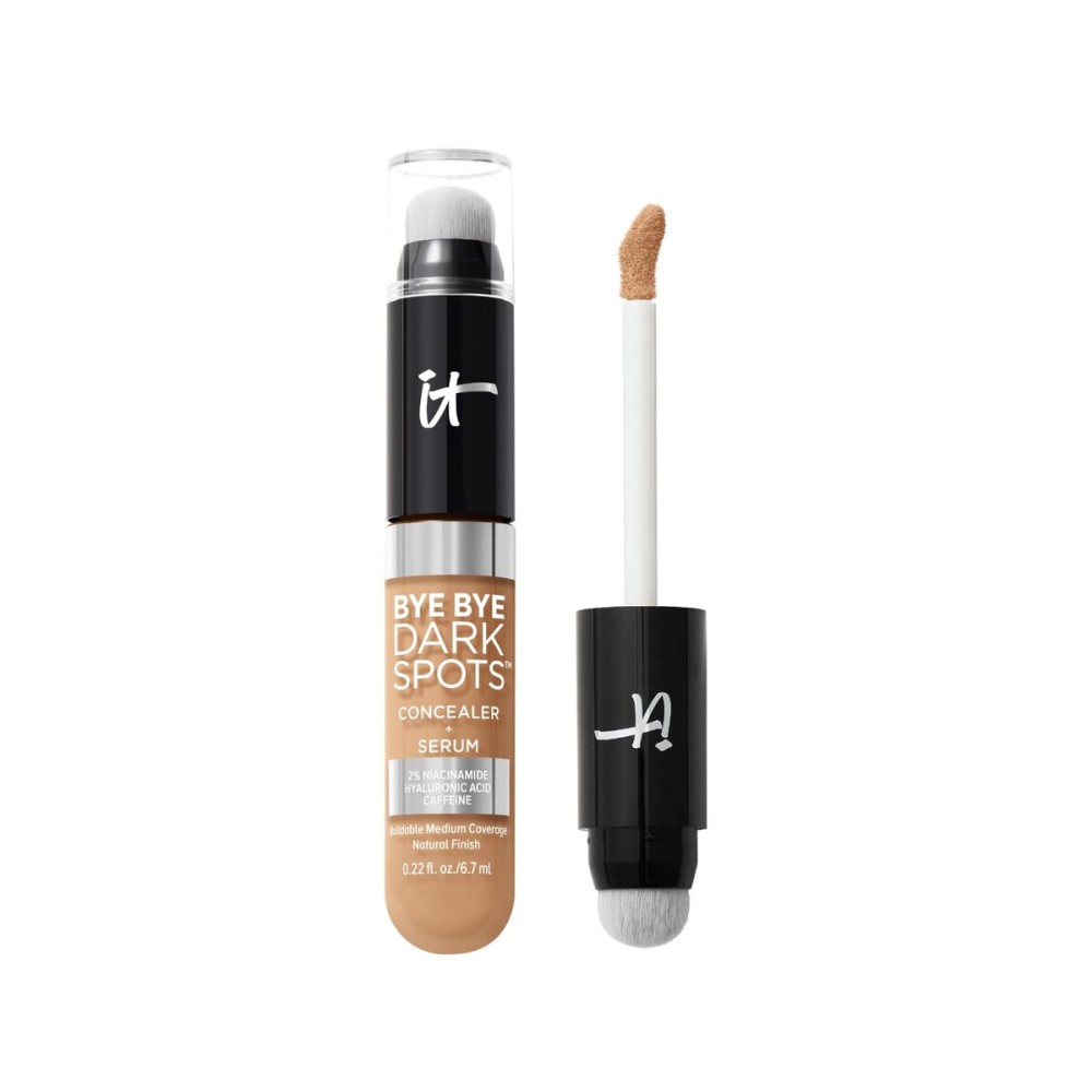 IT Cosmetics Bye Bye Dark Spots Concealer + Brightening Serum - 2% Niacinamide, Hyaluronic Acid & Caffeine - Medium Coverage, Natural Finish, All Skin Types - 31 Medium Neutral, 0.22 fl. oz