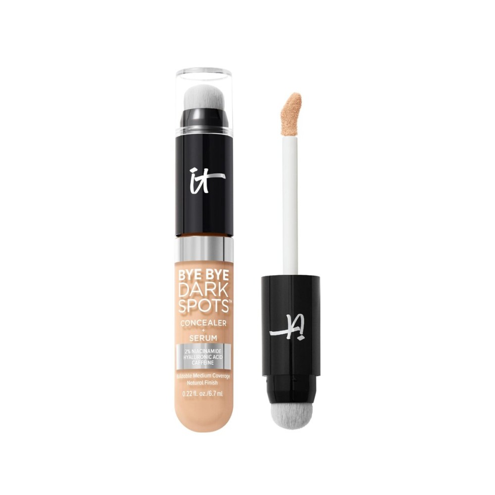 IT Cosmetics Bye Bye Dark Spots Concealer + Brightening Serum - 2% Niacinamide, Hyaluronic Acid & Caffeine - Medium Coverage, Natural Finish, All Skin Types - 20 Light Cool, 0.22 fl. oz