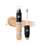 IT Cosmetics Bye Bye Dark Spots Concealer + Brightening Serum - 2% Niacinamide, Hyaluronic Acid & Caffeine - Medium Coverage, Natural Finish, All Skin Types - 23 Light Warm, 0.22 fl. oz