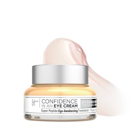 IT Cosmetics Confidence in an Eye Cream - Anti Aging Peptide Eye Cream for Dark Circles & Wrinkles, Lightweight 48HR Hydration, 2% Super Peptide Concentrate, Smooth & Brighten Undereye - 1 fl oz