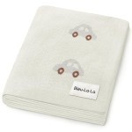Bleu La La Knit Baby Blanket for Girls and Boys 100% Cotton Buttery Soft Cozy Receiving Swaddle Stroller Blanket for Shower Gift Registry for Newborns, Infants, Toddlers (Cars - Cream)