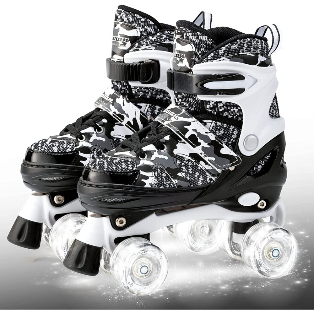 Roller Skates for Girls Womens Boys Ages 8-12 Adjustable Kids Youth Teens Rollerskate