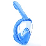 Kids Snorkel Mask Full Face, Snorkeling Gear for Kids 2-14 with Camera Mount, 180 Degree Panoramic View Snorkeling Set Anti-Fog Anti-Leak (Blue)