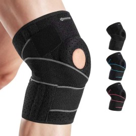 DOUFURT Knee Brace for Women & Men Meniscus Tear, Plus Size Knee Braces for Knee Pain Relief, Arthritis, Compression Knee Support Side Stabilizers