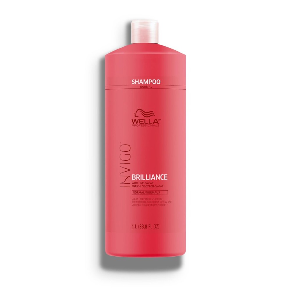 Wella Professionals Invigo Brilliance Shampoo | For Fine/Normal Colored Hair | Intense Color Protection & Maintains Vibrancy | 33.8 Fl Oz | 1 L
