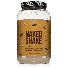 NAKED Shake - Chocolate Peanut Butter Protein Powder - Vegan Protein Powder from US & Canadian Farms with MCT Oil, Gluten-Free, Soy-Free, No GMOs or Artificial Sweeteners - 30 Servings
