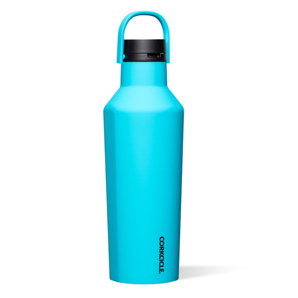Corkcicle Sport Canteen - Keeps Drinks Cold 25 Hours - Stainless Steel Water Bottle - Triple-Insulated - Spill-Proof - Summer Drinkware Gift - Keeps Drinks Ice Cold - 32 oz - Sun-Soaked Lilac