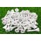 NorthPointe 1  Plastic Golf Tees - Short Tees for Irons, Par Threes, Hybrids, and Driving Range - Pack of 50 or 100 Bulk in High Visibility White Durable Plastic (100, USA American Flag, 1 1/2)